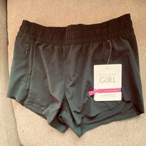 Heart the Hustle 2.5” ATHLETA girls black shorts NWT size M 8/10